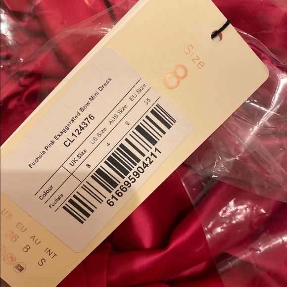 CLUB LONDON PINK BOW DRESS - Picture 6 of 7